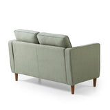 ZINUS Lauren Loveseat, Button Tufted Cushions, Easy, Tool-Free Assembly, Pear Green Zinus