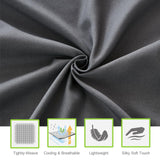 ILAVANDE King Size Sheets Set 6 Piece,Hotel Luxury Super Soft 1800 Series Microfiber Grey Bed Sheets King Set-Wrinkle Free & Breathable-14 Deep Pocket Sheets for King Size Bed(King,Grey) ILAVANDE