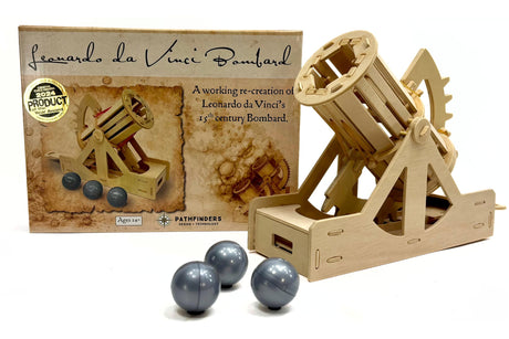 PATHFINDERS STEM Kit – Leonardo da Vinci Bombard Cannon | Science Kits for Kids Age 12-14 | stem Age 12-14 Physics Toys | Kids Engineering kit Pathfinders