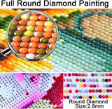 5D DIY Diamond Painting Famous People Art Full Round Drill Embroidery Mosaic Cross Stitch Craft Wall Decoration for Adults - 16x20 inches (40x50cm) IREDLII