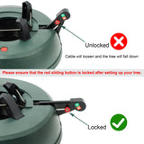 Blissun Christmas Tree Stand with Water Reservoir, Fast Clamp, Foot Pedal, Water Level Indicator, Fits up to 8FT Real Trees Blissun