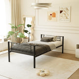 LUMISOL Twin Size Triple Bunk Beds, Heavy Duty Metal Triple Bunk Bed Frame with Ladder for Share Bedrooms, Detachable Bunk Beds, Can be Divided into 3 Beds, Black LUMISOL