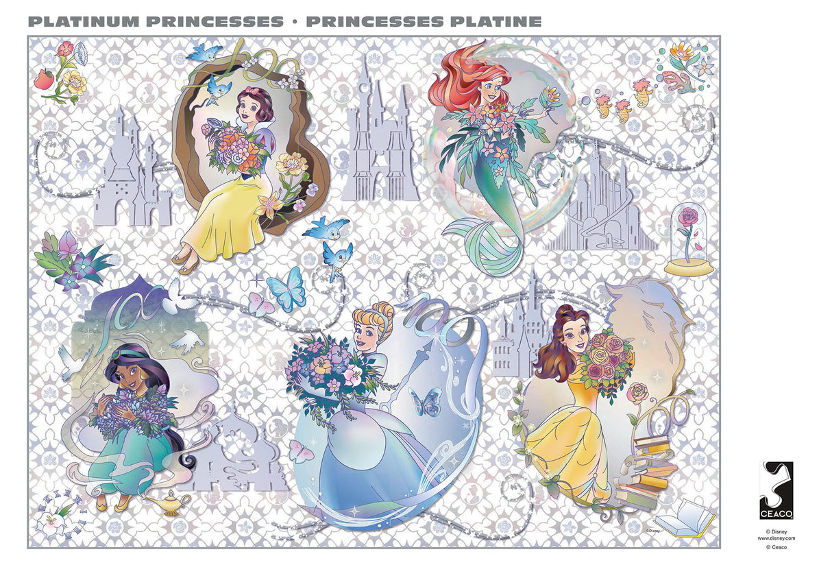 Buffalo Games - Disney - Platinum Princesses - 1000 Piece Jigsaw Puzzle for Adults -Challenging Puzzle Perfect for Game Nights - Finished Size is 26.75 x 19.75 Buffalo Games