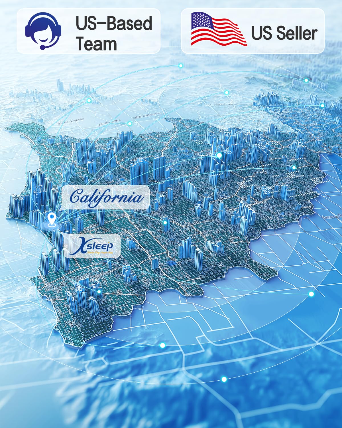 Xsleep Queen Air Mattress with Built in Pump Luxurious Comfort 16" Raised Inflatable Mattress Queen Airbed Blow Up Mattress for Home Guests 80"*60"*16" Air Bed 3 Mins Fast Inflate/Deflate 660 lbs Max Xsleep