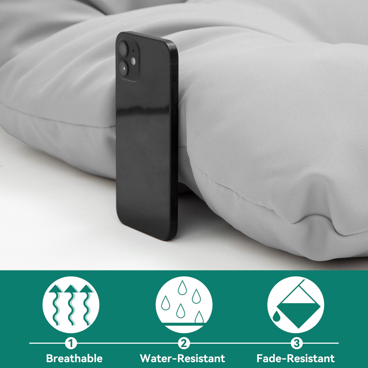 YITAHOME Hanging Egg Chair with Stand Swing Chair Wicker Indoor Outdoor Hammock Egg Chair with Cushions 330lbs for Patio, Bedroom, Garden and Balcony, Single, Light Gray YITAHOME