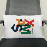 FUKiss 4 PCS 12" x 20" White Sublimation Blanks Soft Plush Crystal Velvet Fabric Throw Pillow Case Cushion Cover Pillowcase for Sofa Vinyl Projects DIY Printing Square NO Pillow Insert FUKiss