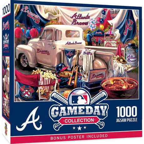 Baby Fanatic Atb1060: Atlanta Braves Gameday 1000Pc Puzzle Baby Fanatic