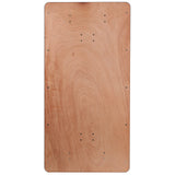 BizChair 6-Foot Rectangular Wood Folding Banquet Table with Clear Coated Finished Top BizChair