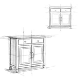 SIMPLIHOME Connaught SOLID WOOD 40 Inch Wide Traditional Storage Cabinet in Rustic Natural Aged Brown, For the Living Room, Entryway and Family Room SIMPLIHOME