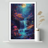 BTKMZ Lotus Pond with Koi Fish Diamond Painting Kits- 5D Full Drill Crafts for Adults Home Wall Decor Gift Diamond Dots,Create a Stunning Water Garden Masterpiece 8x12 Inch BTKMZ