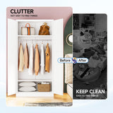 Metal Wardrobe Closet with Doors, 72" Tall Almirah for Clothes with Hanging Rod and Adjustable Shelve, Armoire for Home, School, Employee, Gym (White, Without Drawers) heycode