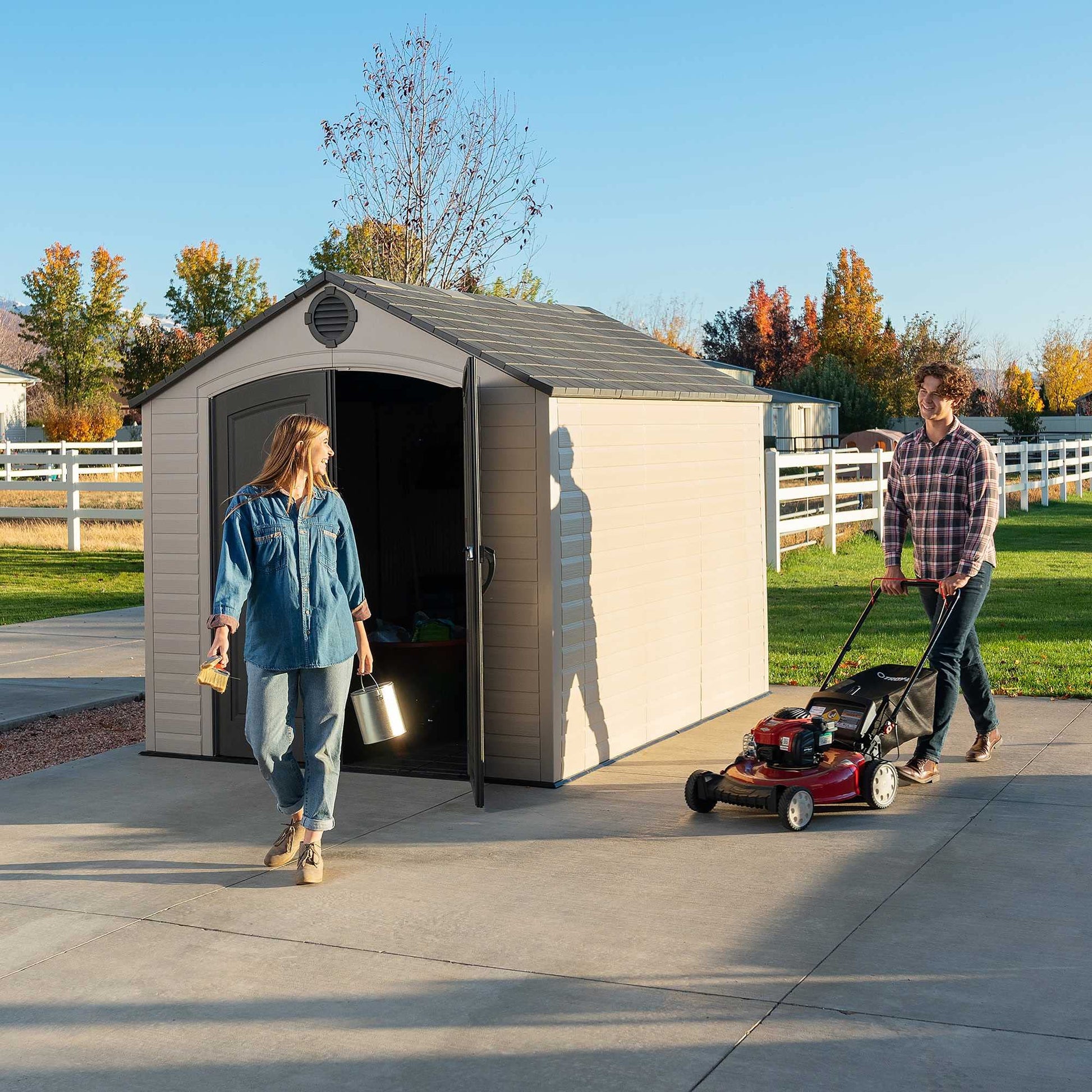 Lifetime Outdoor Storage Shed, 8 x 10 Feet - WoodArtSupply