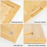 Stove Top Cover Board, Noodle Board Stove Cover, 30"L x 22"W x 0.75"Th Cutting Board, Wooden Stovetop Cover Cutting Board With Juice Grooves and Fun Memories