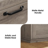 BOTLOG Dresser for Bedroom Wooden, Farmhouse Grey Wood Dresser with 8 Drawers, Chest of Drawers for Bedroom Large Capacity Closet Dresser, Hallway, Entryway, Ash Grey BOTLOG