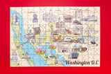 Terra Puzzles Washington DC Illustrated Map Wooden Jigsaw Puzzle - 152 Pieces | Educational Fun for Children & Adults Featuring Famous Landmarks Wood Puzzle Terra Puzzles
