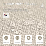 HERA'S HOUSE 9 Pieces Outdoor Dining Set, Patio Table and Chairs for 8, 8 x Cushioned Rattan Patio Chairs and 1 x 83 Large Rectangle Dining Table, Outdoor Dining Table Set for Lawn Garden HERA'S HOUSE