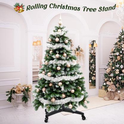 Chitidr Christmas Tree Stand for up to 9.8 Feet Tall Adjustable Artificial Tree Stand Base with Casters Tree Holder for Xmas Home Decoration Fit Fake Trees