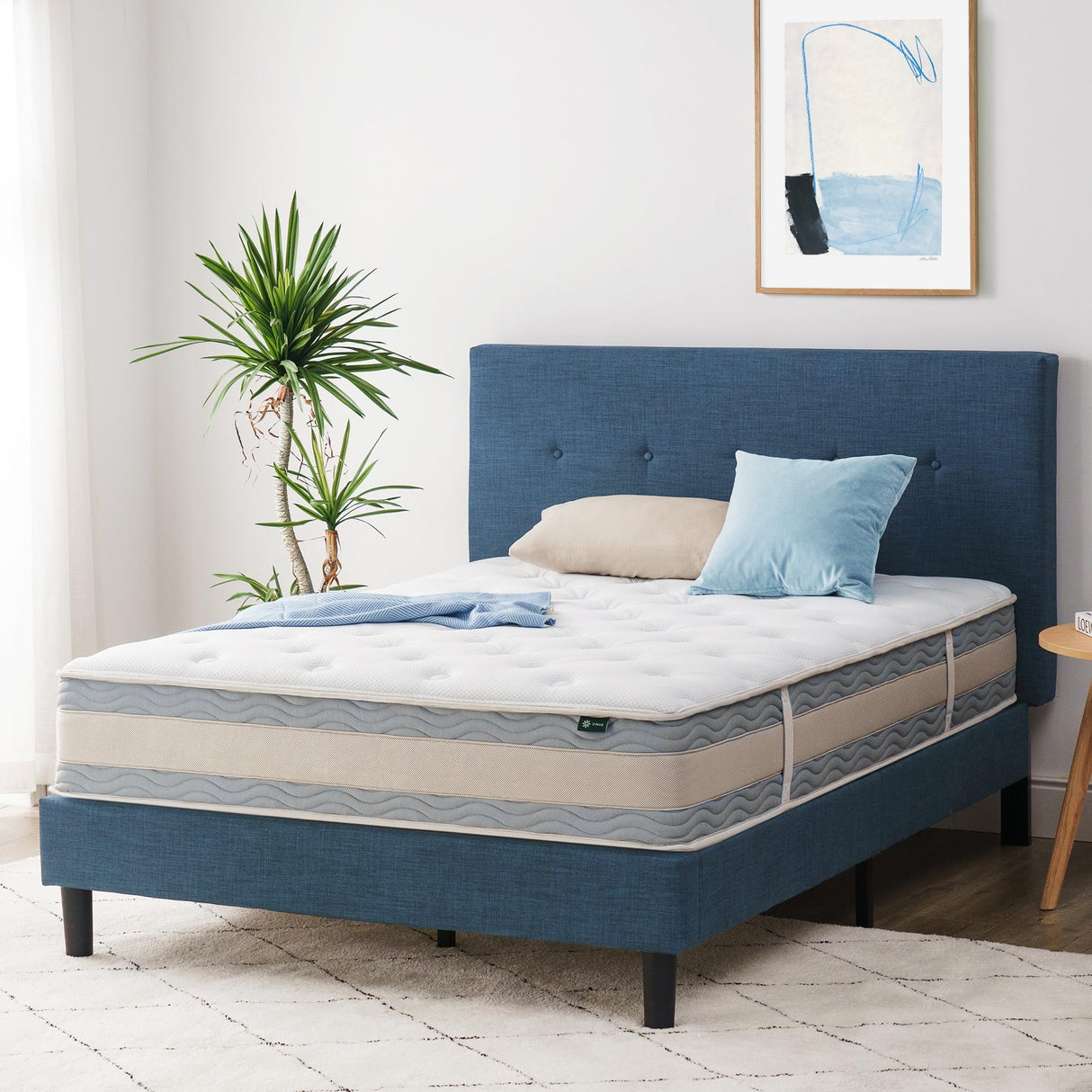 ZINUS 10 Inch Comfort Support Hybrid Mattress [New Version], Twin, Fiberglass Free, Medium Plush, Motion Isolation, Certified Safe Foams & Fabric, Mattress in A Box Zinus