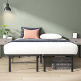ZINUS Rumi 14in Full Metal Bed Frame, Quick Assembly SmartBase® Mattress Foundation, Heavy Duty Sturdy Steel with No Box Spring Needed, Eco-Friendly Packaging, Black ZINUS