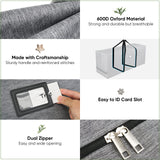 BALEINE 7.5 ft Christmas Tree Storage Bag, Heavy Duty 900D Oxford Fabric with Reinforced Handles and Dual Zippers Wide Opening, Extra Large Storage Container for Trees and Decorations (Grey) BALEINE