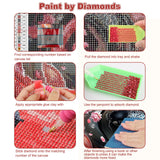 CEOVR Taichi Koi Diamond Art Kits for Adults, Koi Flower Diamond Painting Dots DIY DIY Gem Art, Adult Crafts Kits Wall Decor for Home Office 16x12in CEOVR