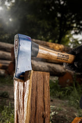 ESTWING 4 Pound 36 Inch Full Sized Hand Sharpened Axe with Curved Wooden American Hickory Handle for Cutting and Splitting, Green Estwing