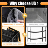 71.2''H Garage Shelving, 3500LBS Heavy Duty Shelvings, Adjustable Garag Storage Shelves, 5 Tier Metal Shelving Unit Wood Storage System Utility Storage Rack for Industrial, Warehouse, Basement KILISTEELS