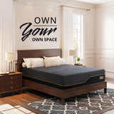 EGOHOME 14 inch Firm King Mattress, Memory Foam Mattress with Cooling Cover, Bed in a Box, CertiPUR-US Certified, Breathable and Supportive, Made in USA, 76x80x14 Black MLILY