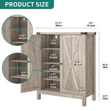 YITAHOME Shoe Cabinet with Doors, Farmhouse 5-Tier Shoe Storage Cabinet for Entryway, Large Capacity Wooden Shoes Rack Organizer for Entryway/Hallway/Closet, Old Oak YITAHOME