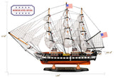 SAILINGSTORY Wooden Model Ship USS Constitution 1/140 Scale Replica Frigate Sailing Warship Model Sailboat Decor HOME DECOR SAILINGSTORY