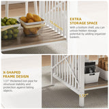 DWVO 70.8" Large Kitchen Dining Table for 6-8 People, Farmhouse Industrial Kitchen Table with Storage, Rectangle Apartment Rustic Dinning Room Dinette Tables for Eating Dinner DWVO