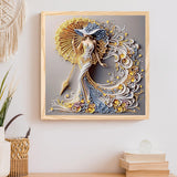 AiYuanzsh 5D Special Shaped Diamond Painting Kit - Charming Goddess Design, Unique Crystal Rhinestone Diamond Art Set for Beginners and Adults, Perfect for Home Wall Decor and Holiday Gifts AiYuanzsh