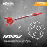 Estes 804 Firehawk Rocket-Building Kit, Beginner Flying-Rocket-Model Kit for Ages 10+ Estes