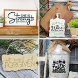 21pcs Christian Stencils for Crafts Reusable Motivational Bible Verse Template Drawing Religious Stencils for Painting on Wood Sign Fabric Canvas DIY Crafts Office Home Decoration(bible21) Huahui