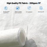 Domi 10’x12’ Gazebo Cover for Hardtop Gazebos, Outdoor Universal Winter Gazebo Cover with Sidewalls and Mesh Windows, All Season Waterproof Enclosed Gazebo Cover, White domi outdoor living