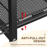 Rolling Utility Cart with 4 Drawers, Craft Organizer and Storage Carts with DIY Divider, Lockable Wheels Storage Organizer for Art Supplies, Store for Brushes & Paints & Artifacts & Small Parts Hayexiha