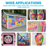 ABEIER Airbrush Paint, 28 Colors x 1oz (30ml) with 2 Thinner, Ready to Spray, Non-Toxic, Water-Based Acrylic Airbrush Paint Set for Metal, Models ABEIER