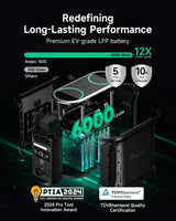 Ampace Andes 1500 Portable Power Station, 1462Wh LiFePO4 Power Station, Full Charge in 55 Min, 2400W (Surge 3600W) SiCPrime Solar Generator for Outdoor Camping, RVs, Home Backup(Solar Panel Optional) AMPACE