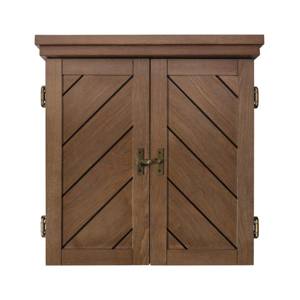 American Legend Charleston Solid Wood Bristle Dartboard Cabinet Set - Includes 18” dartboard and 6 steel tip darts American Legend