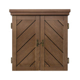 American Legend Charleston Solid Wood Bristle Dartboard Cabinet Set - Includes 18” dartboard and 6 steel tip darts American Legend