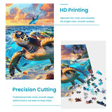 2 Pack Puzzles for Adults 1000 Pieces-Sea Turtle & Dolphins Difficult Jigsaw Puzzles for Adults,Hard Jigsaw Puzzle Decorations DIY Leisure Game Toy Suitable Family Friends(27.5x20 inches) mjyphdm