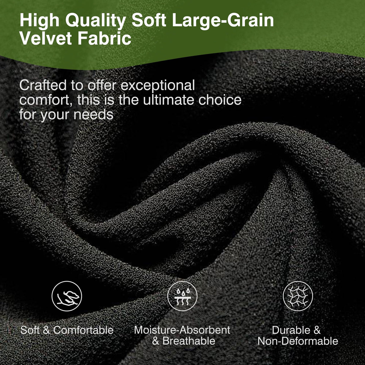 LEVNARY Modular Sectional Sofa, Convertible Sectional Couch Set, Large-Grain Velvet Modular Sectionals, Curved 4 Seater Cloud Sofa with Chaise for Living Room (Black) LEVNARY