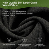 LEVNARY Modular Sectional Sofa, Convertible Sectional Couch Set, Large-Grain Velvet Modular Sectionals, Curved 4 Seater Cloud Sofa with Chaise for Living Room (Black) LEVNARY