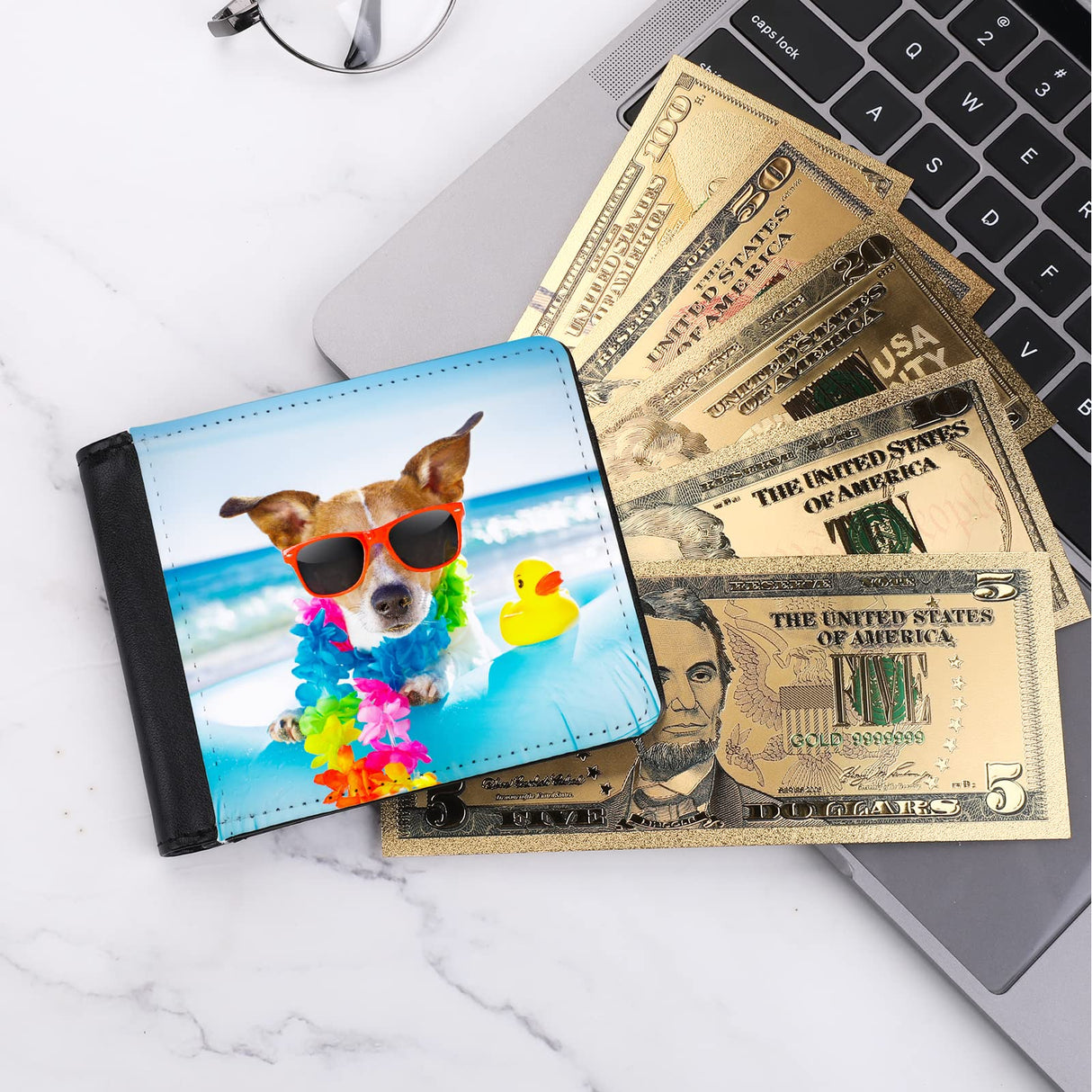 Sublimation Wallet Blank Heat Transfer Blank Wallet Multifunctional Wallet Graduation Gifts (1 Pcs Black Double Side) Prasacco