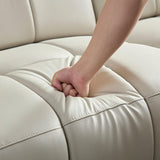 Luxury Power Reclining Motion Sectional Sofa, Oversized Living Room Convertible Sofa&Couch Leather Upholstered Padded Armrests Tufted Couch W/Wide Chaise Daybed,USB Ports and Adjustable Headrests FANYE