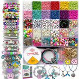 PHODDR 4300pcs Beads Bracelet Making Kit ，Beads for Jewelry Making Kit Supplies, Friendship Bracelet kit， Birthday Christmas Gifts for Girls Ages 5 6 7 8 9 10 11 12 Years Old PHODDR