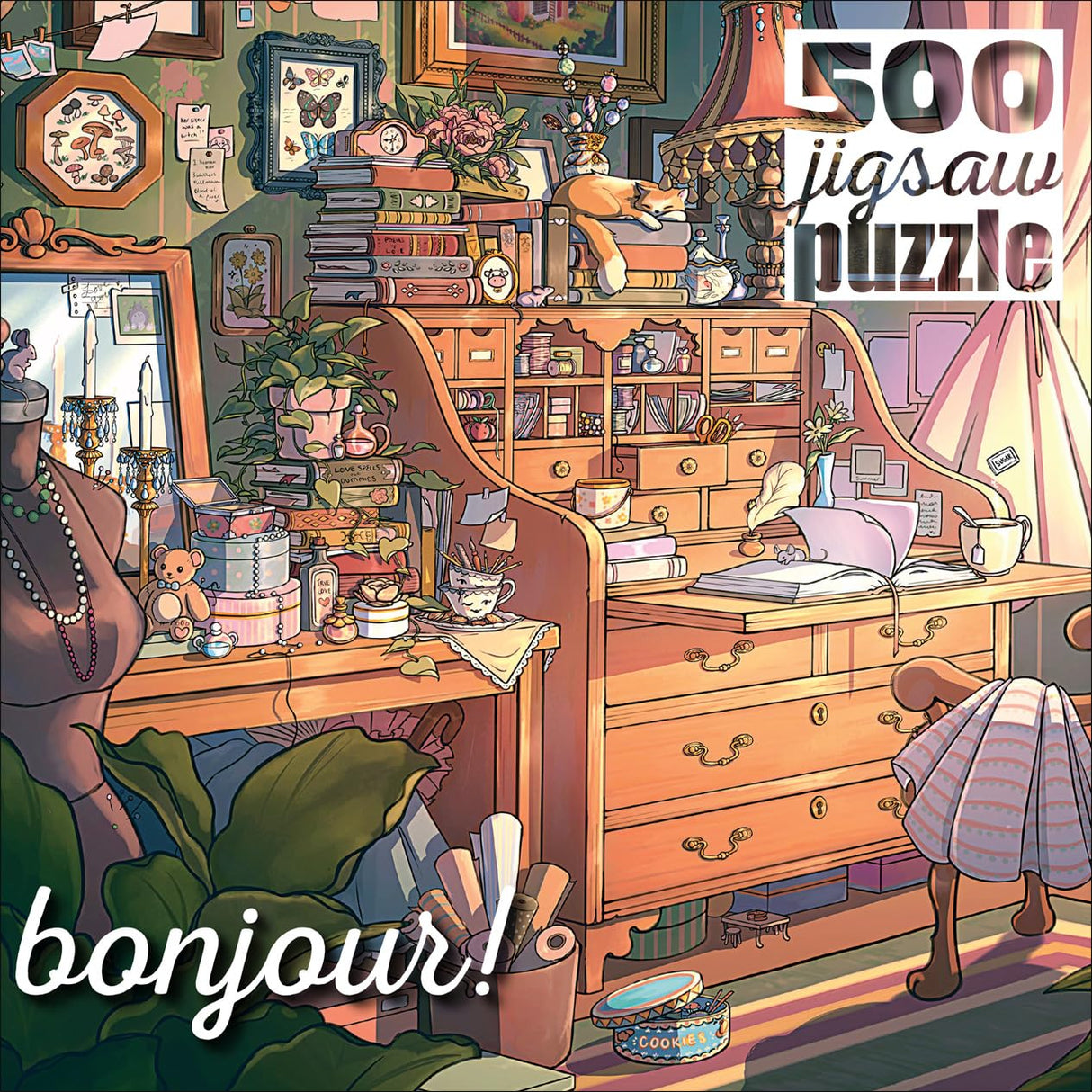 Buffalo Games - Brittnie Ortega - Hideaway Hollow - 500 Piece Jigsaw Puzzle for Adults -Challenging Puzzle Perfect for Game Nights - Finished Size is 21.25 x 15.00 Buffalo Games