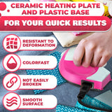 Mini Iron for Crafting 2.3" x 3.9" – Cute Mini Craft Iron for Patches, Sewing, Quilting with Quick Heat-Up Ceramic Plate & 59" Cord – Designed for Ironing Patches, Bling, and Small Craft Projects MYCRITEE