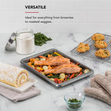 KitchenAid 9x13in Nonstick Aluminized Steel Baking Sheet, Contour Silver KitchenAid