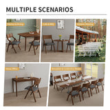 YOPTO Folding Wooden Chairs Set of 2 with Padded Seat,Portable Dining Chairs W/Ergonomically Designed Back and Cushion,for Dining Room,Restaurant,Kitchen,Office YOPTO